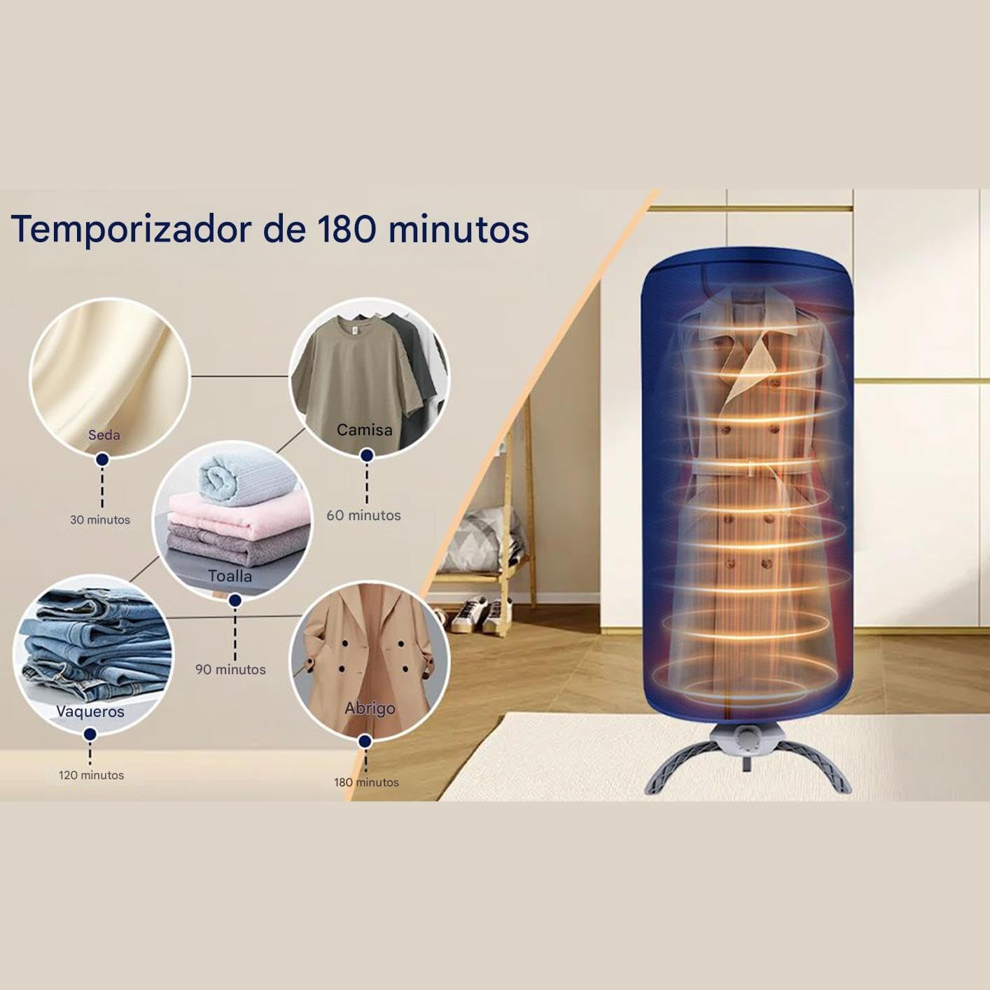 Secador de ropa plegable