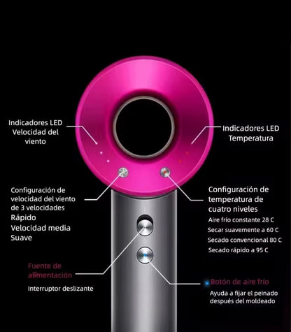Secador de pelo profesional con cabezales imantados